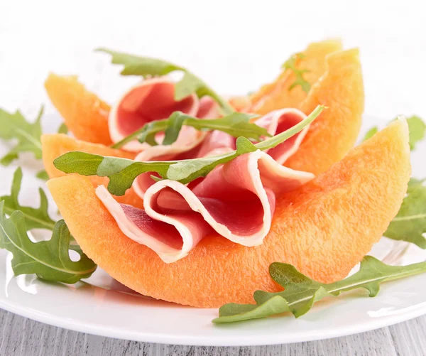 Melon and prosciutto — Stock Photo, Image