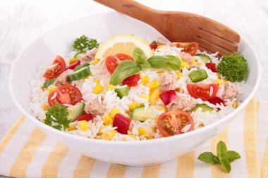 pirinç, domates, salatalık