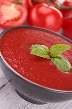soğuk gazpacho çorbası
