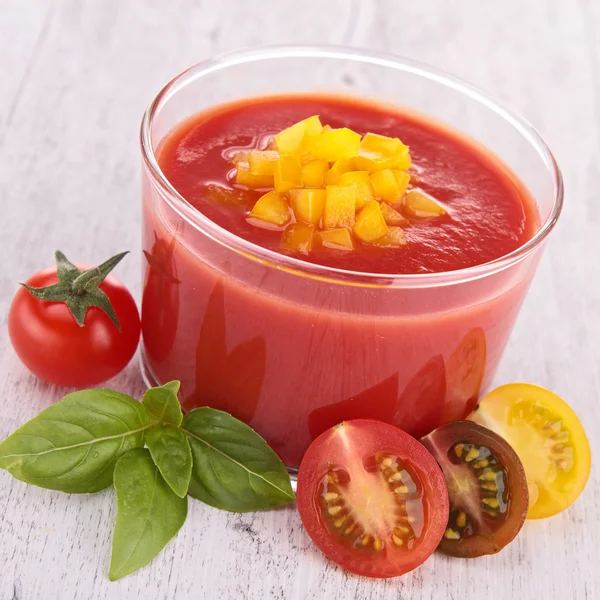 Zuppa di gazpacho freddo — Foto Stock
