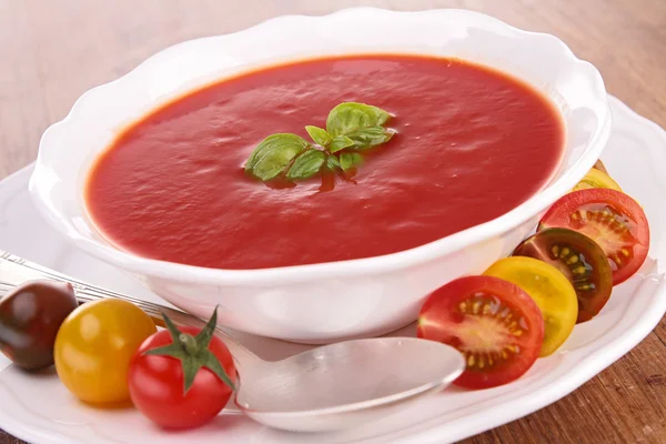 Soupe de gaspacho de tomate — Photo