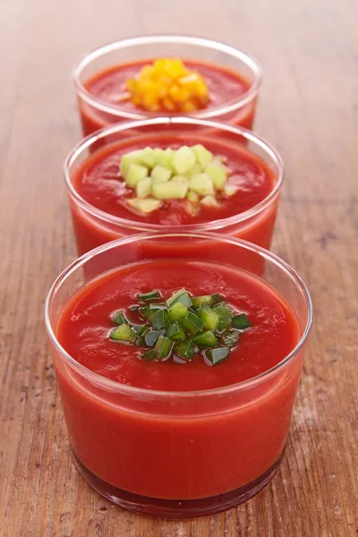 Sopa de gaspacho de tomate — Fotografia de Stock