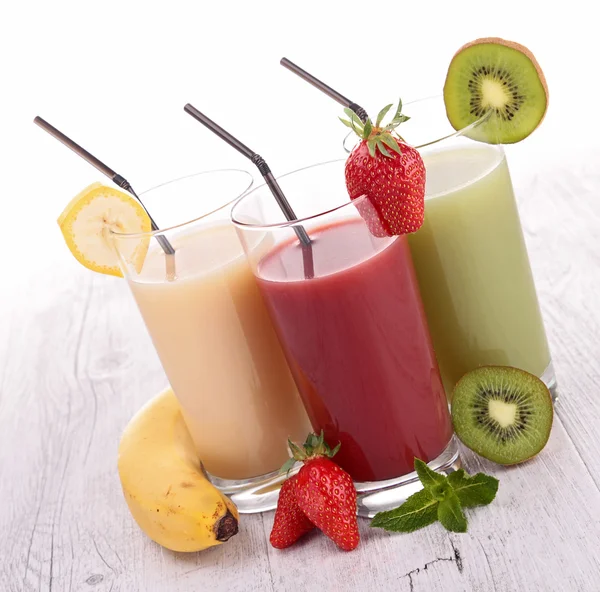 Sortiment av fruktjuice — Stockfoto