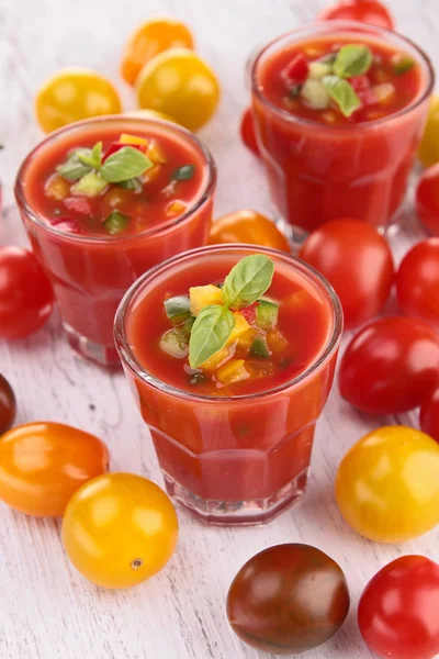 Domatesli gazpacho — Stok fotoğraf