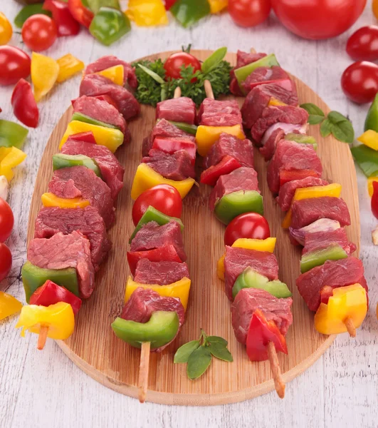 Brocheta de carne kebab — Foto de Stock