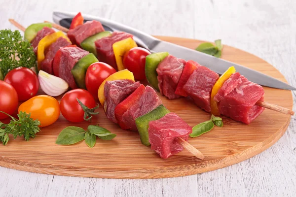 Brocheta de carne kebab —  Fotos de Stock