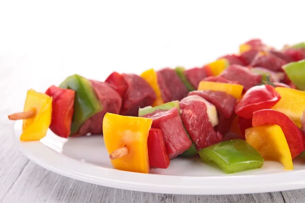 Brocheta de carne kebab — Foto de Stock