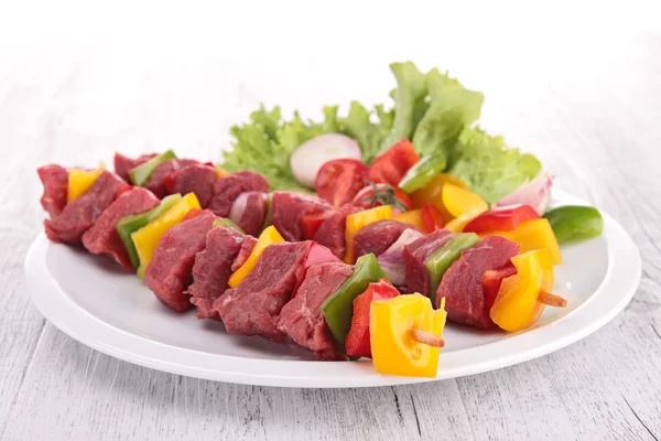 Beef skewer kebab — Stock Photo, Image