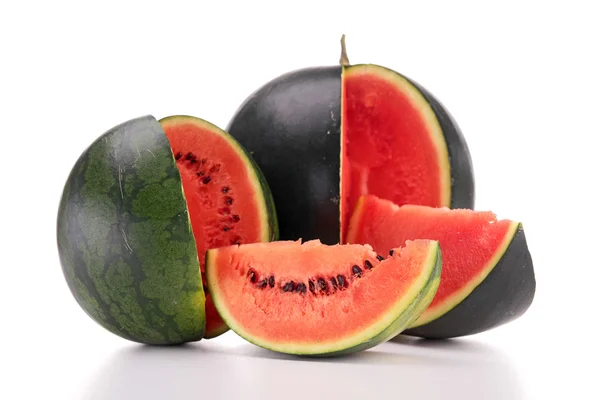Geïsoleerde verse watermeloen — Stockfoto