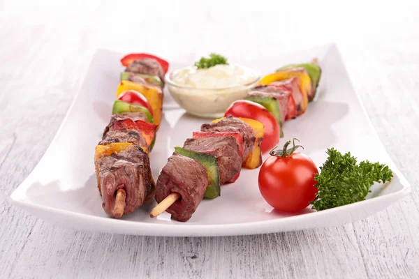 Rundvlees kebab — Stockfoto