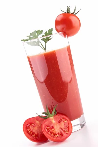 Geïsoleerde tomatensap — Stockfoto