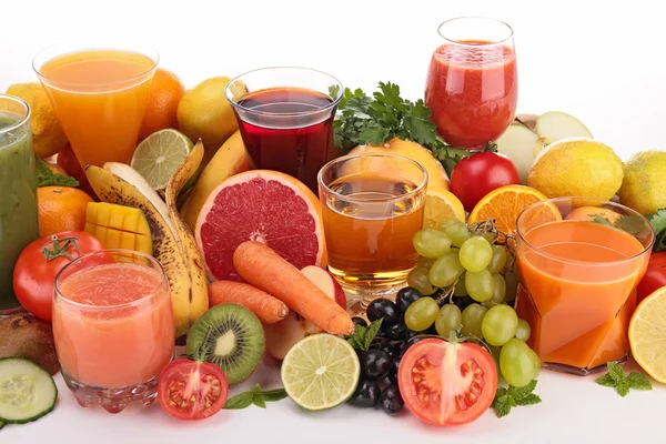 Fruit and vegetable juice — Stock Photo, Image
