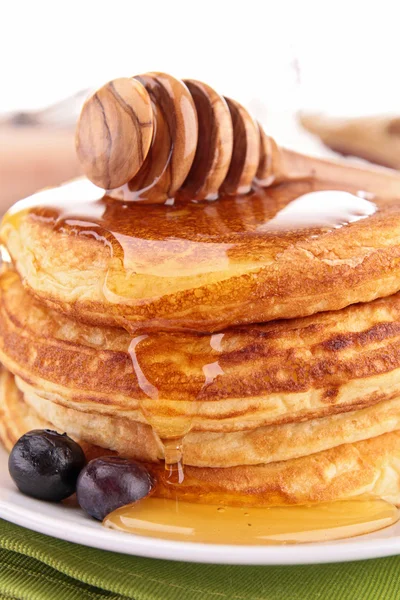 Pancake with honey — Stock Photo, Image
