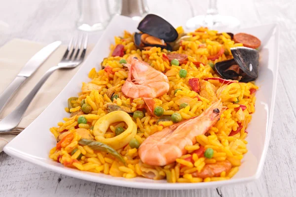 Paella Ordförande — Stockfoto