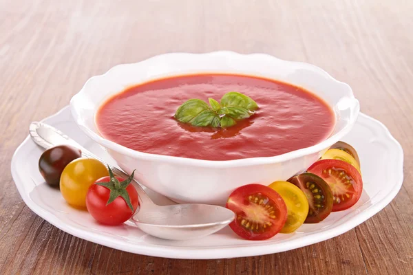 番茄西班牙凉菜汤 — 图库照片