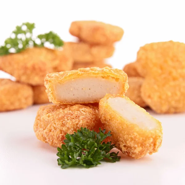 Stekt kyckling nuggets — Stockfoto