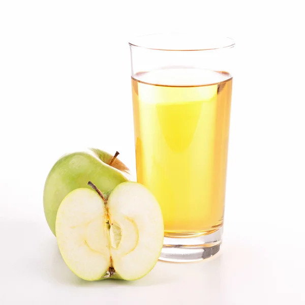 Appelsap geïsoleerd — Stockfoto