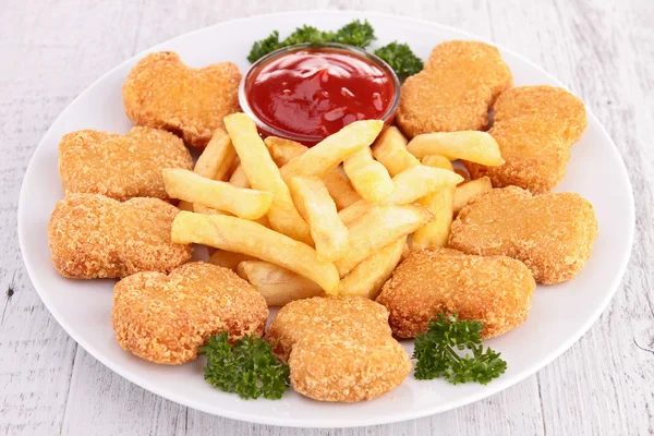 Chicken nuggets — Stock Photo, Image