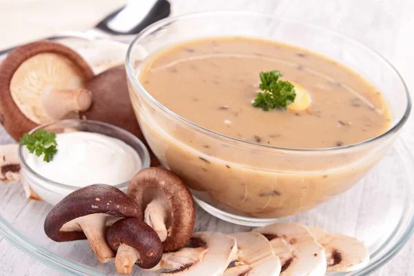 Soupe aux champignons — Photo