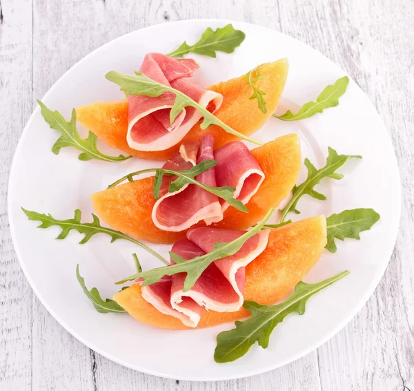 Prosciutto och melon — Stockfoto