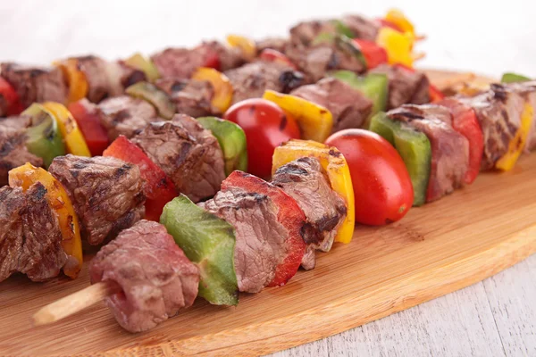 Kebab de carne a la parrilla — Foto de Stock