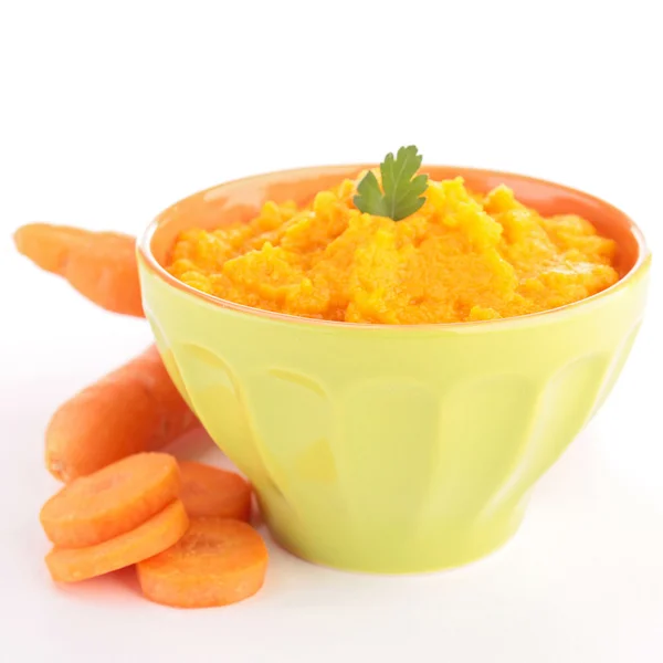 Пюре з моркви — стокове фото