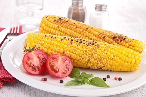 Смажена кукурудза — стокове фото