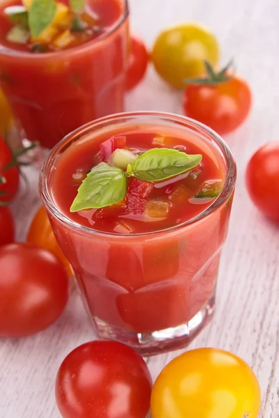 Gaspacho de tomate — Fotografia de Stock