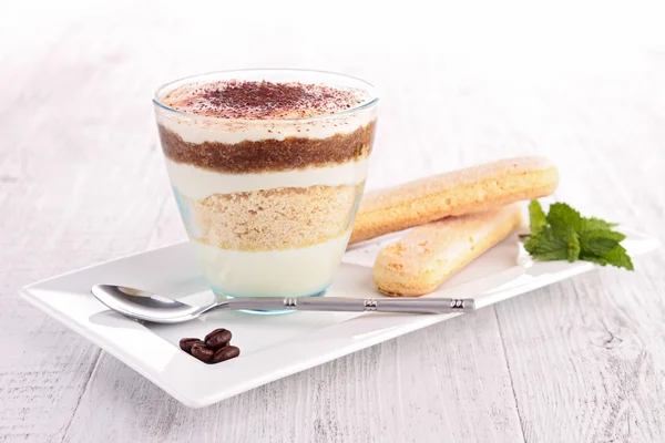 Vaso de tiramisú — Foto de Stock