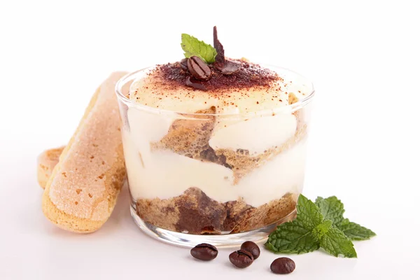 Glass of tiramisu — Stock Photo, Image