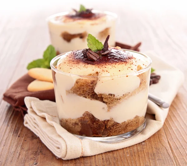 Copo de tiramisu — Fotografia de Stock