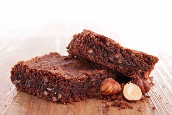 Brownies isolados — Fotografia de Stock