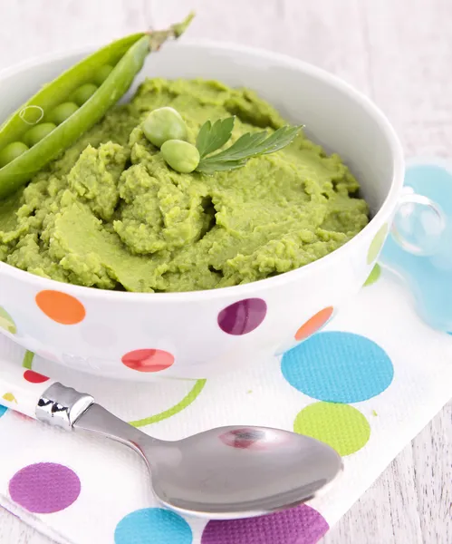 Pea puree — Stock Photo, Image