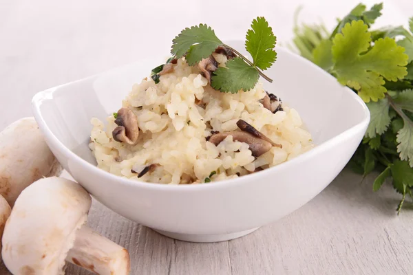 Mushroom risotto — Stock Photo, Image