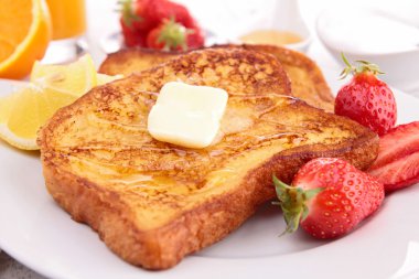 tereyağı ve bal ile ekmek