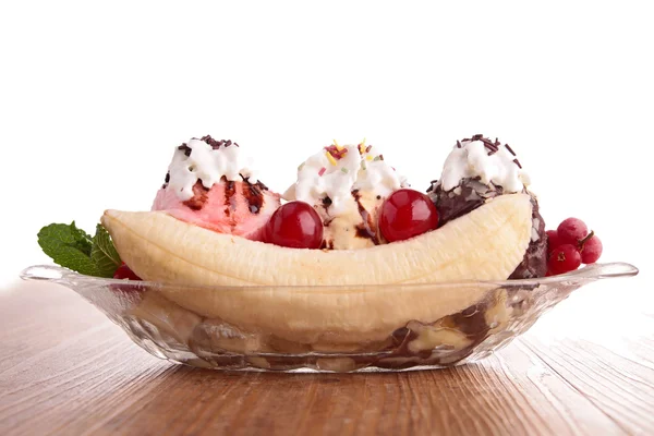 Banana split — Stock Photo, Image