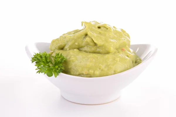 Guacamole isolé sur blanc — Photo