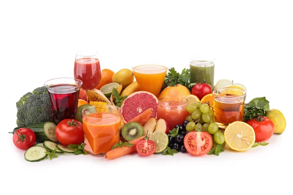 Groenten en fruit sap — Stockfoto