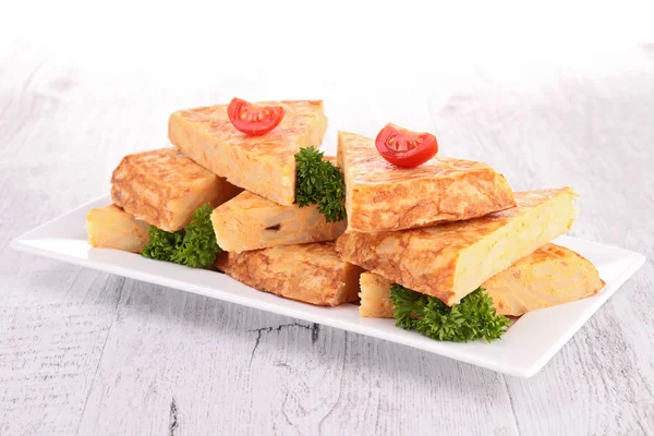 Tortilla de batata — Fotografia de Stock