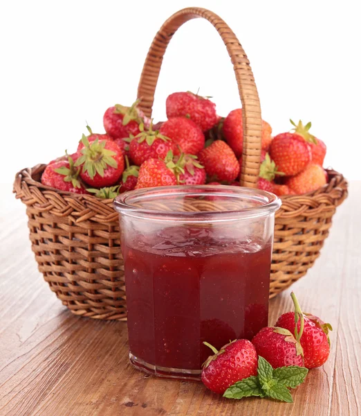 Aardbeienjam — Stockfoto