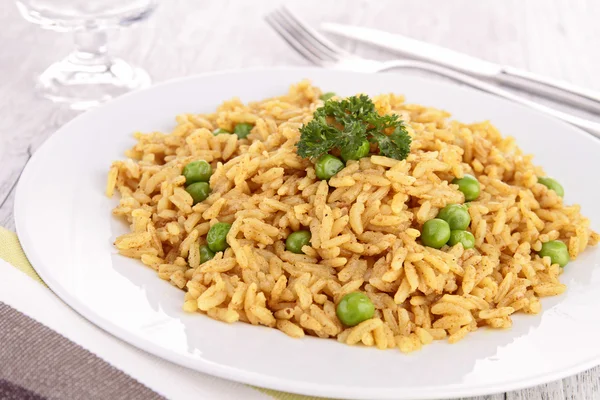 Rice and pea — Stock Photo, Image