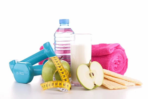 Diet food, fitness isolated — Stock Photo, Image