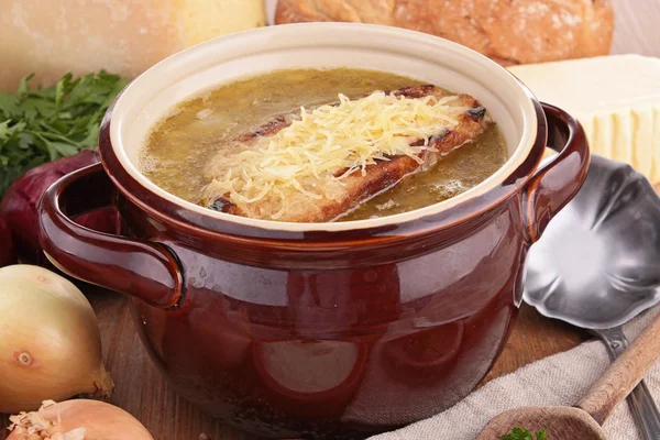 Zuppa di cipolle — Foto Stock