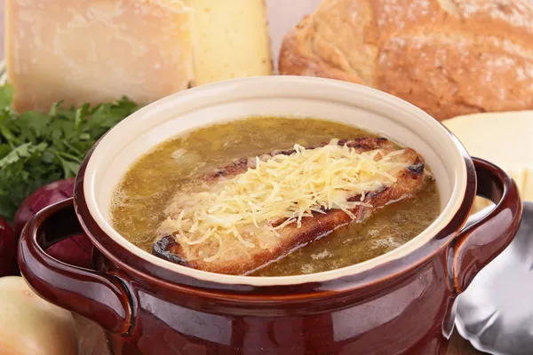 Zwiebelsuppe — Stockfoto