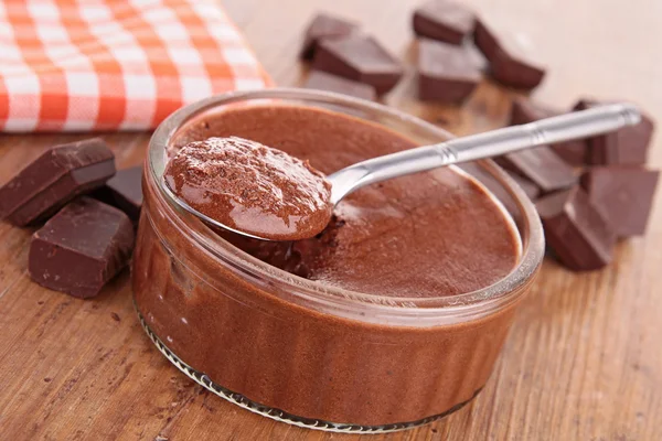 Mousse de chocolate — Fotografia de Stock