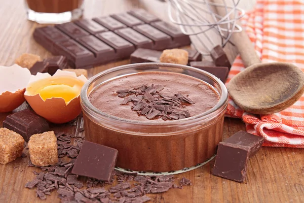Mousse de chocolate — Fotografia de Stock