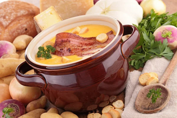 Schüssel Suppe — Stockfoto