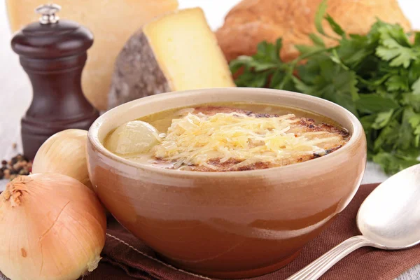 Zwiebelsuppe — Stockfoto