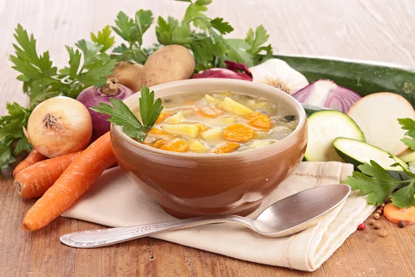 Schüssel Suppe — Stockfoto