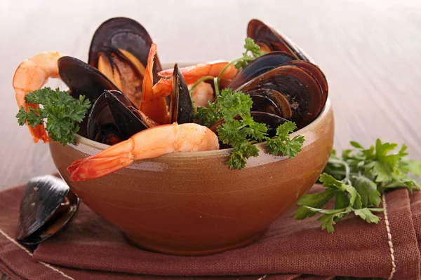 Sopa de crustáceo — Fotografia de Stock